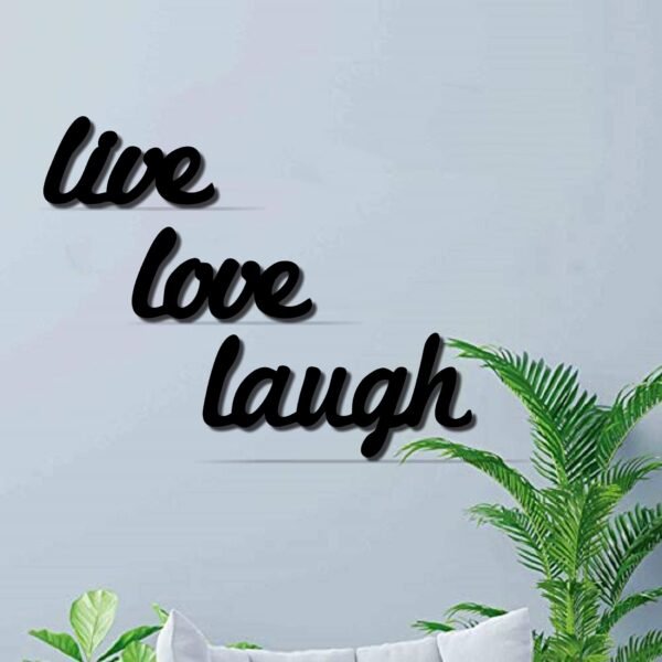 wooden live love laugh