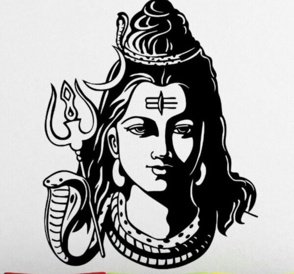 shiva wall sticker