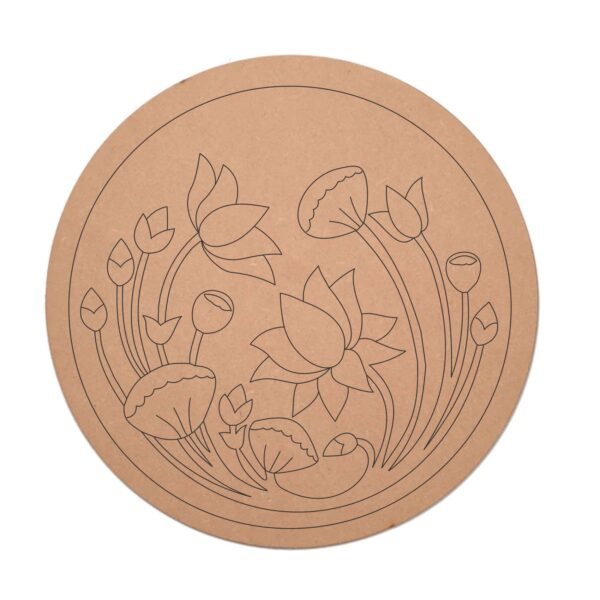 premarked flowers mdf base