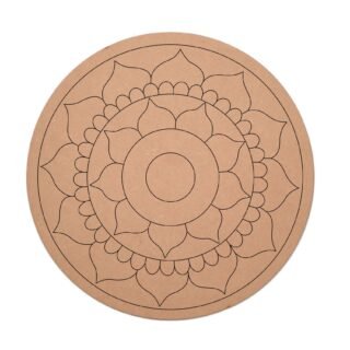 Premarked Mandala Art on MDF Base