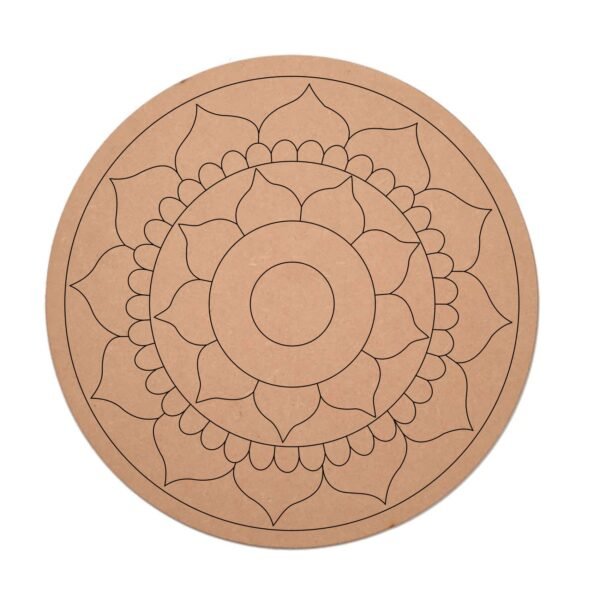 Premarked Mandala Art on MDF Base