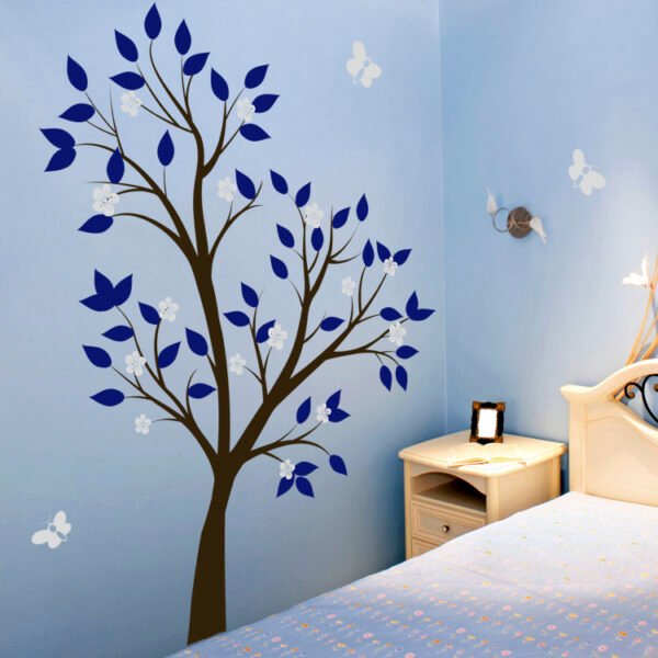 Tree Flowers Butterfly Wall Sticker