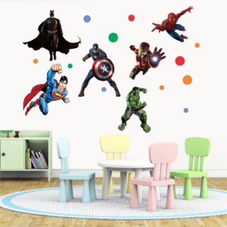 super hero wall stickers