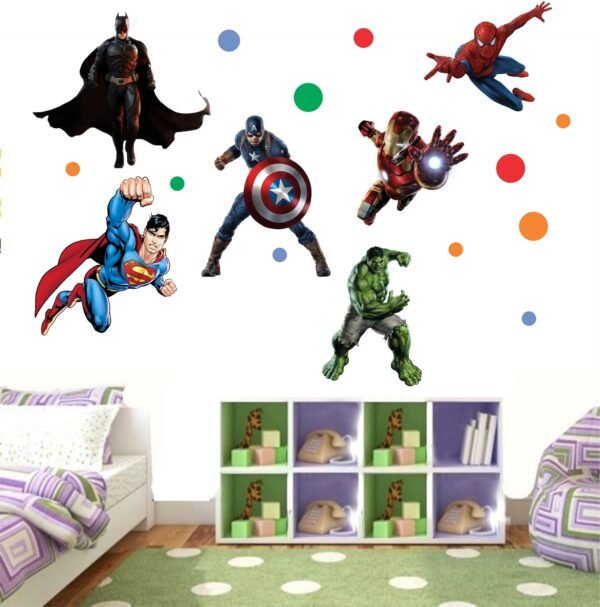 super hero wall stickers