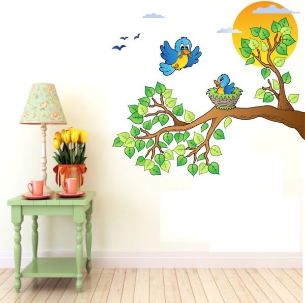Birds in Nest wall sticker
