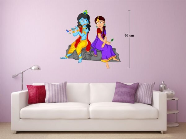 radha krishna wall sticker