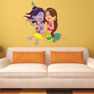 radha krishna wall sticker