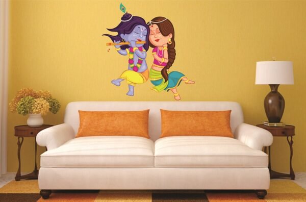 radha krishna wall sticker