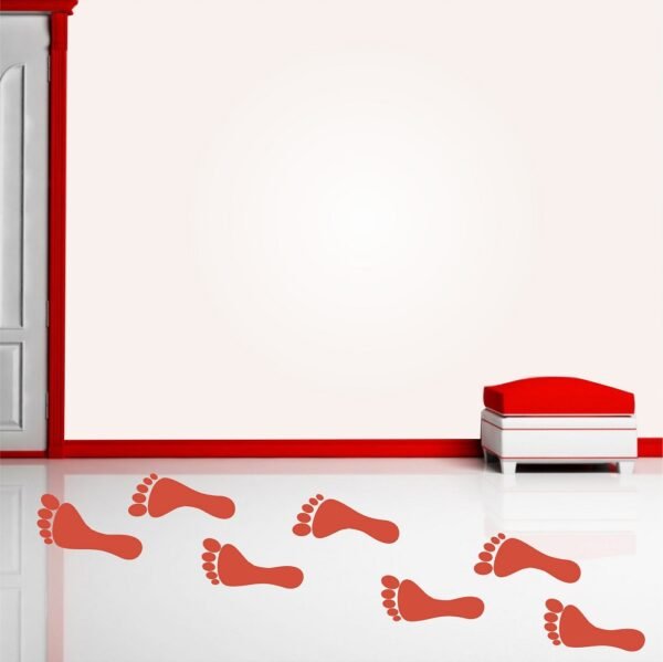 Lakshmi Footprints wall stickers