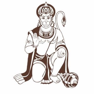 Hanuman wall sticker