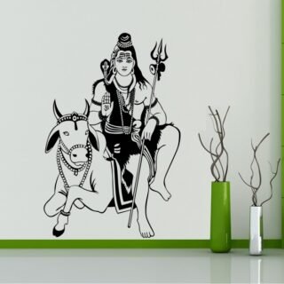 shiva nandi wall sticker