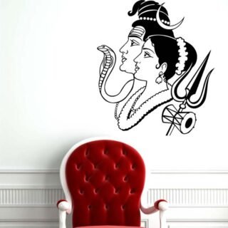 Shiva Parvati wall sticker